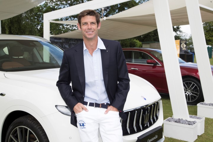 Maserati Royal Charity Polo Trophy 2017 at  Beaufort Polo Club Downfarm House Westonbirt Tetbury Gloucestershire UK. Malcolm Borwick  
